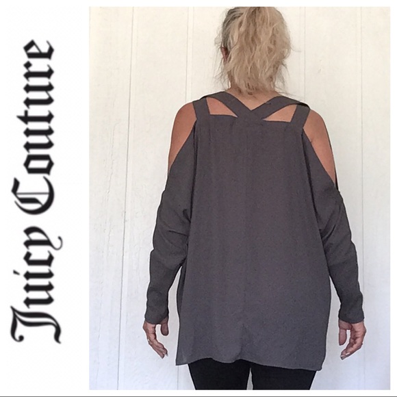 JUICY COUTURE COLD SHOULDER EMBELLISHED TOP SIZE XL - Picture 4 of 11